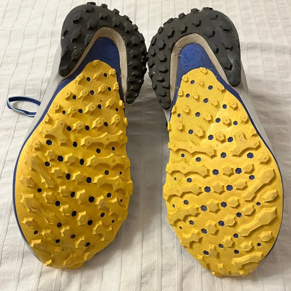 Columbia Montrail Trinity AG Womens Trail Running Shoes Gray Blue Yellow Sneaker
